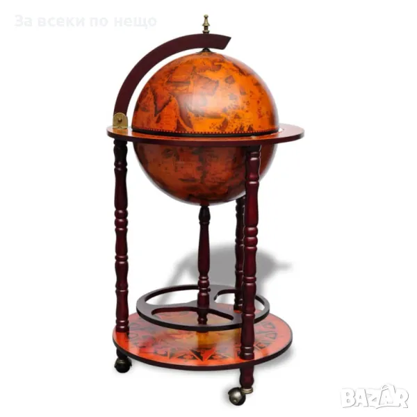 Глобус бар стойка за вино, евкалиптово дърво Код P358, снимка 1