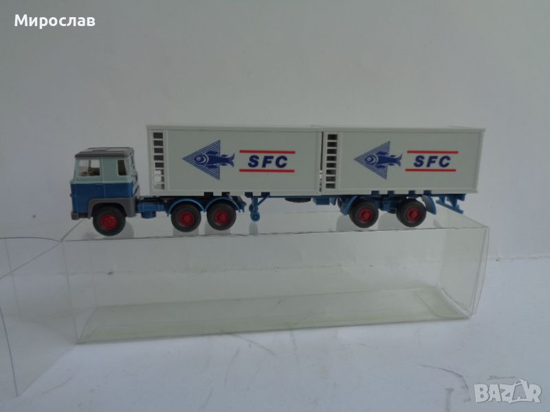 WIKING H0 1/87 SCANIA КАМИОН МОДЕЛ ИГРАЧКА КОЛИЧКА , снимка 1