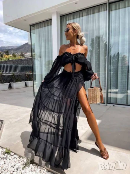 дамски комплект бюстие и пола, снимка 1