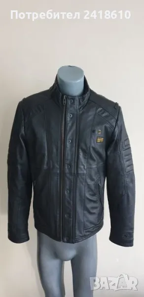 G - Star MFD  Leather Jacket Mens Size 50/L ОРИГИНАЛ! Ест. кожа! Мъжко Кожено Яке., снимка 1