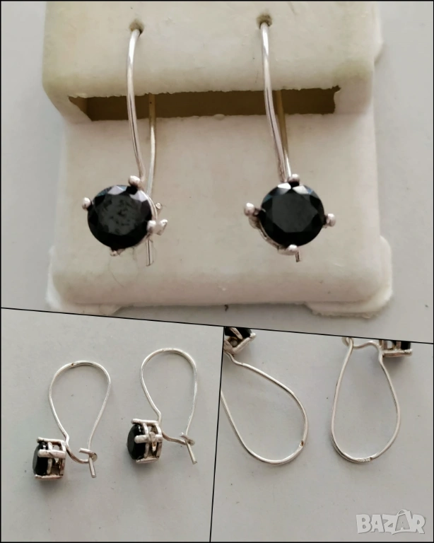 Сребърни обици, снимка 1