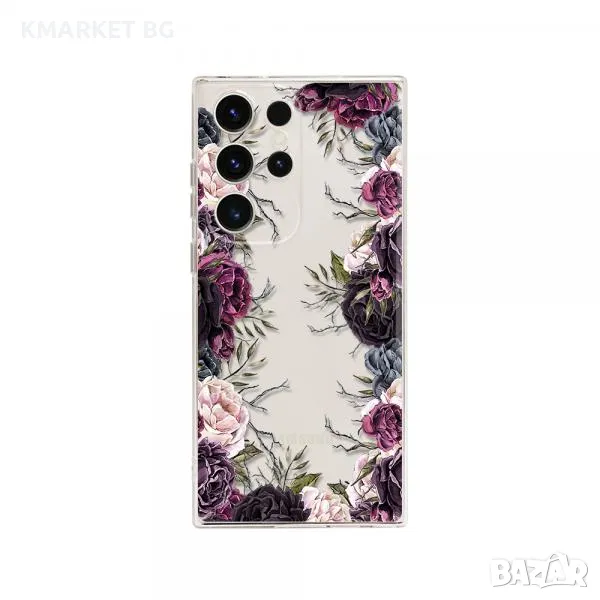 Калъф силикон ART Рози за Xiaomi Redmi 13C / Прозрачен / Баркод : 3130355, снимка 1