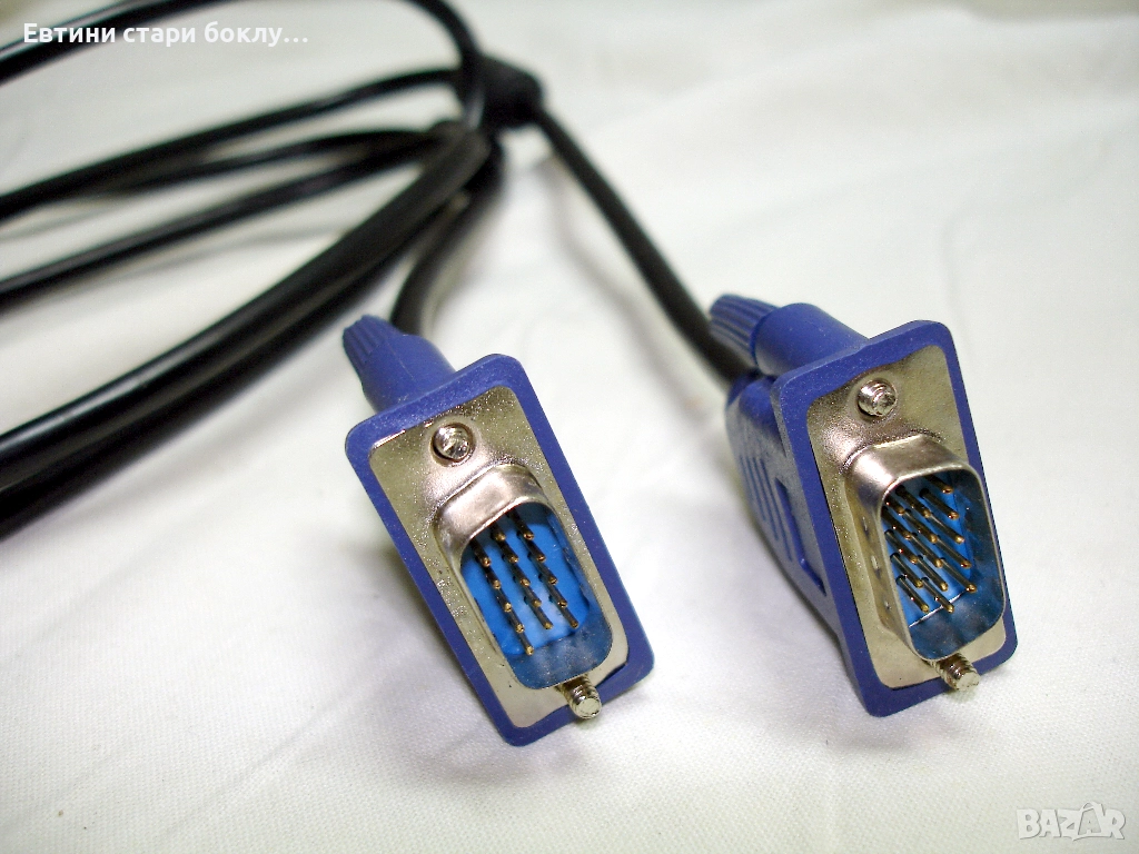 Кабел за монитор VGA - VGA, черен, 1,60 m., снимка 1
