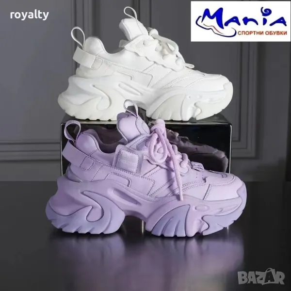 Дамски маратонки на платформа, снимка 1
