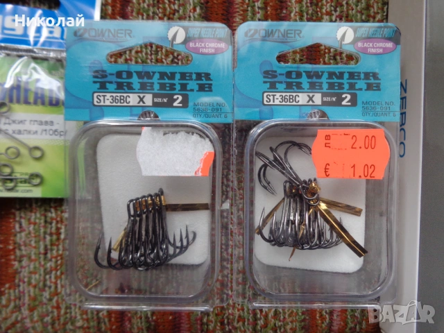 Воблери,джиг глави(два вида),тройни куки,силикони,блесни и др., снимка 4 - Такъми - 52502795