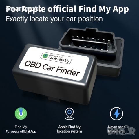 Gps тракер за автомобил OBD GPS локатор Find My Apple, снимка 1 - Аксесоари и консумативи - 46135574