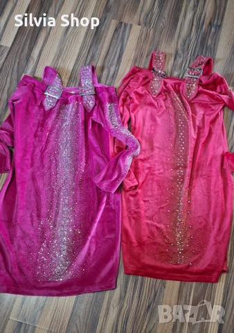 Дамски плюшени  роклички, снимка 3 - Рокли - 50450506