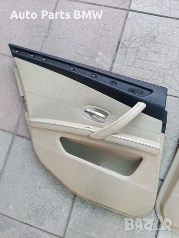 Задни кожени кори врати BMW E60 E61 Facelift Кори врати БМВ Е60 Е61 Фейслифт задни, снимка 2 - Части - 53831624