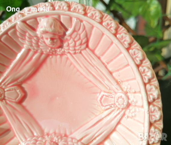 Розова купичка с ангелчета🌸👼, снимка 3 - Декорация за дома - 45147469