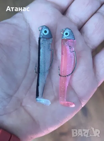 Силиконови примамки Blood Minnow, снимка 2 - Такъми - 40511915