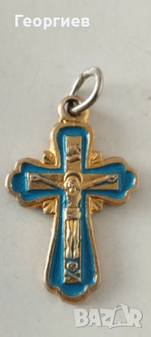 Сребърни кръста,Кръста с емайл и иконки медальони Р, снимка 5 - Други ценни предмети - 42012567
