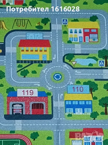 Ново килимче - пътечка Град,улици и сгради.