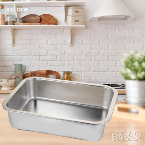 Супер качествени тави от неръждаема стомана в различни размери, снимка 6 - Съдове за готвене - 52794394