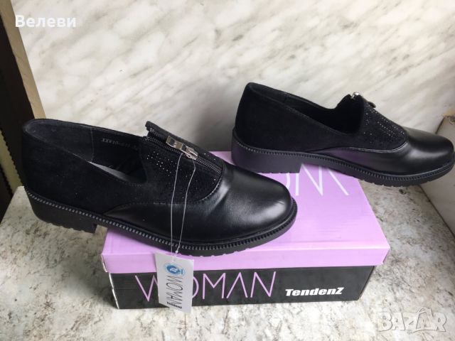Дамски обувки - черни, нови с етикет, снимка 2 - Дамски ежедневни обувки - 45636473