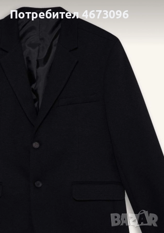 Чисто ново мъжко сако DeFacto Studio – размер 46 / EU 56, черно, снимка 2 - Сака - 52711511