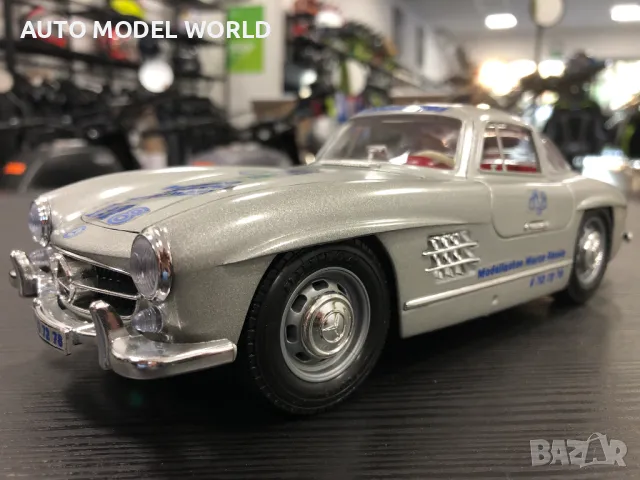 Рядък модел метална колекционерска количка MERCEDES 300 SL 1965г 1:18, снимка 1 - Колекции - 47410829