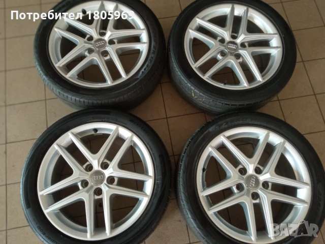 4бр. ал. джанти Audi (оригинални) 5x112, 6,5x 17 , ET28, снимка 5 - Гуми и джанти - 50651326