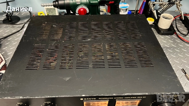 Усилвател Sanyo DCA-311, снимка 3 - Ресийвъри, усилватели, смесителни пултове - 52424696