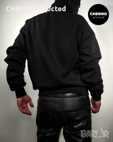 Мъжки суичър PROHIBITED Oversized Men’s Half-Zip Sweatshirt – размер L•XL – Нов без етикети, снимка 5 - Суичъри - 53840586