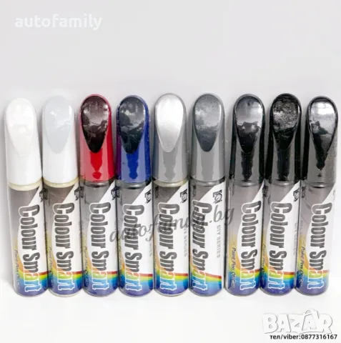 Коректор за автомобилна боя Audi 9 цвята 12ml, снимка 1