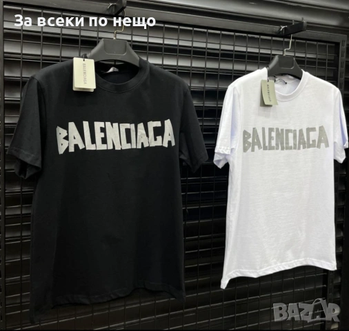Balenciaga Мъжка Тениска👕Мъжка Блуза С Къс Ръкав - Различни Цветове Код Bal Style16, снимка 8 - Тениски - 53642202