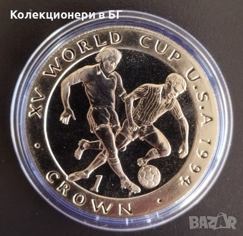 1 КРОНА 1994 ГОДИНА - ОСТРОВ МАН, снимка 2 - Нумизматика и бонистика - 53432916