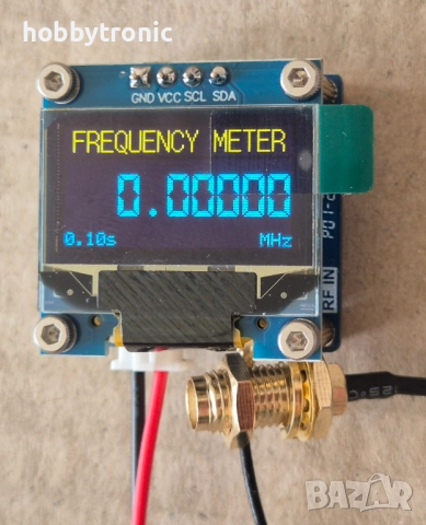 Цифров честотомер 1KHz-1MHz с 0.96" OLED екран