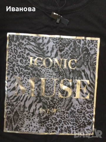 Чисто нова черна тениска., снимка 3 - Тениски - 51541598