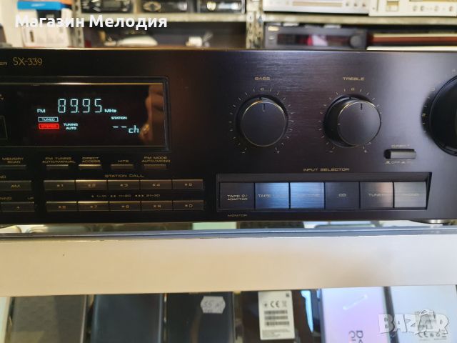 Ресийвър Pioneer SX-339 Две по 85 вата на 4 ома. В отлично техническо и визуално състояние., снимка 4 - Ресийвъри, усилватели, смесителни пултове - 45452542