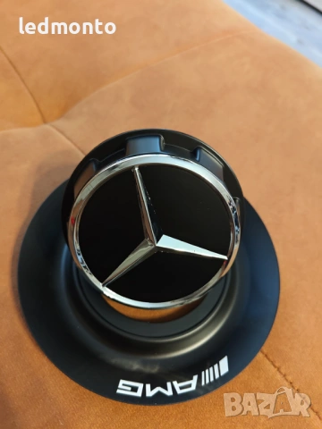 144 мм алуминиева капачка за джанта Mercedes AMG – черна, на резба monto.bg