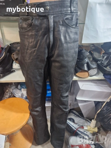 Мото панталон естествена кожа 