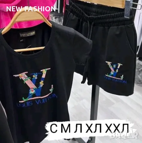 Дамски Памучен Комплект Louis Vuitton , снимка 1 - Комплекти - 47232074