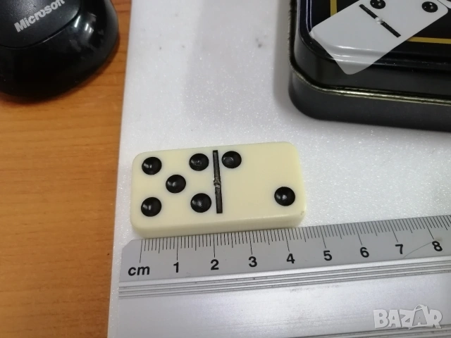 Игра ДОМИНО в метална кутия. , снимка 3 - Образователни игри - 53716153