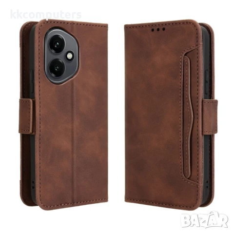 Honor 400 5G Кожен Калъф Портфейл с Джобове за Карти + Протектор | Черен, Тъмносин, Кафяв, Розов, Че, снимка 3 - Калъфи, кейсове - 50513645