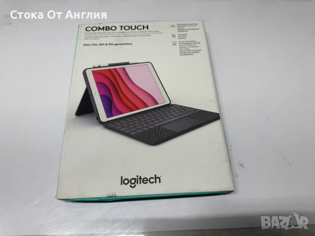 Kлавиатура - Logitech Combo Touch iPad 7 , iPad 8 , iPad 9 , снимка 6 - Клавиатури и мишки - 53825094