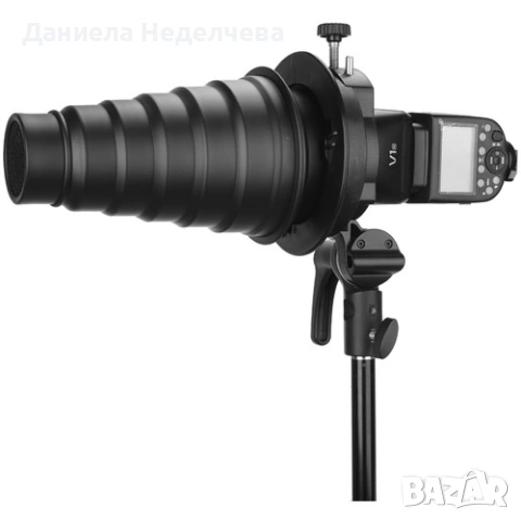 Универсален адаптер Gododx S2-type Speedlite Bracket (Bowens mount), снимка 3 - Чанти, стативи, аксесоари - 53173316