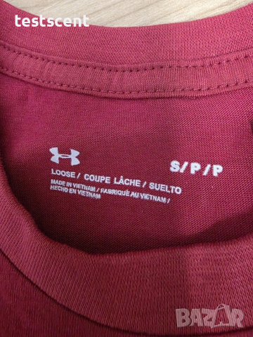 Оригинална мъжка тениска Under Armour S Small ЧЕРВЕНА red authentic original, снимка 3 - Тениски - 52003823