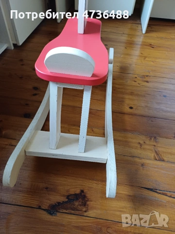 Дървено люлеещо конче, снимка 4 - Играчки за стая - 53467308