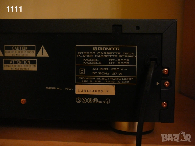 PIONEER CT-900S, снимка 11 - Ресийвъри, усилватели, смесителни пултове - 53650071