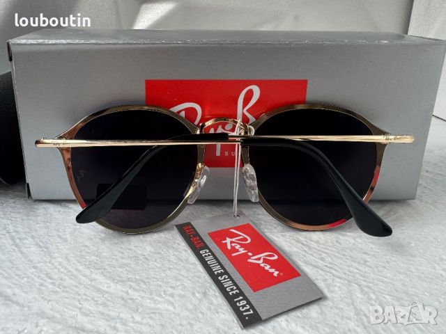 Ray-Ban RB3574 Blaze Round дамски мъжки слънчеви очила унисекс сини огледални, снимка 8 - Слънчеви и диоптрични очила - 45407346