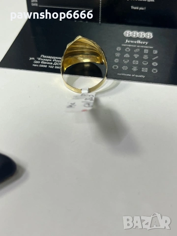 Златен пръстен 14К, снимка 4 - Пръстени - 53271454