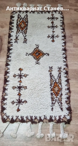 Ръчно тъкана вълнена постелка, снимка 2 - Олекотени завивки и одеяла - 54159686