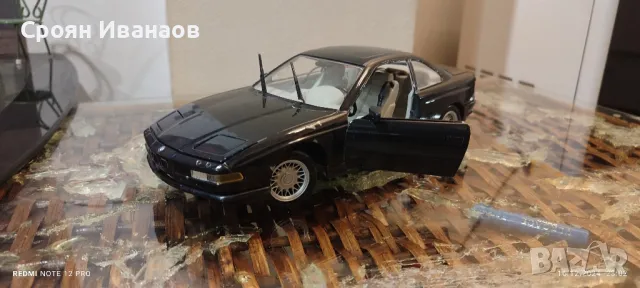 BMW 850i  Maisto  1990  мащаб 1/18  , снимка 5 - Колекции - 48386219