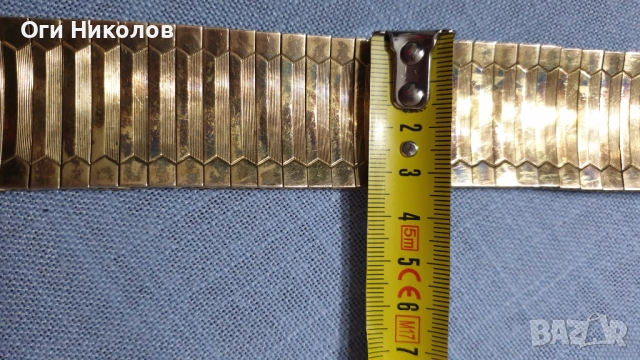 Изящна позлатена винтидж гривна, снимка 7 - Антикварни и старинни предмети - 52315311