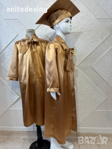 Тога и шапка за завършване на детска градина, снимка 3 - Детски рокли и поли - 53937306