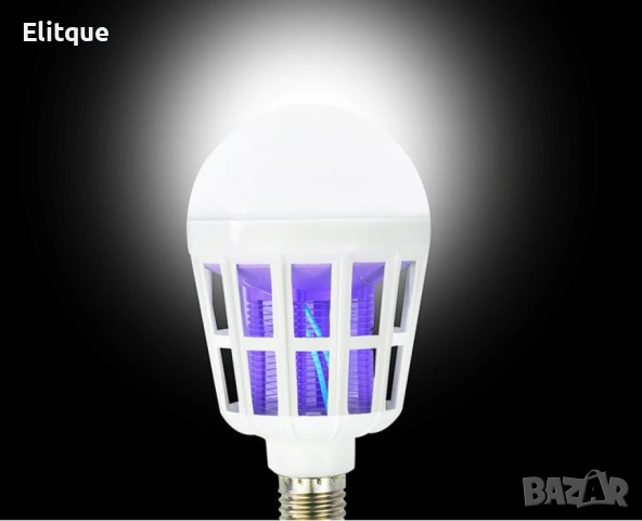 LED крушка против комари с адаптор за стена, снимка 11 - Лед осветление - 53396127