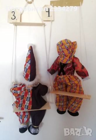 Стари порцеланови венециански и немски кукли,клоуни и Арлекин. , снимка 8 - Колекции - 52431369