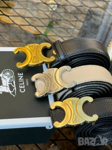 колани от естествена кожа в кутия  gucci ysl saint laurent celine, снимка 18 - Колани - 50776382