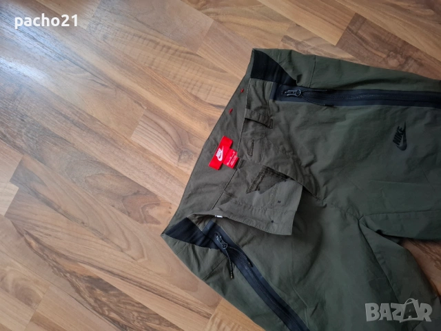 Nike Tech Pants Woven Bonded Jogger Tapered Khaki Cargo , снимка 9 - Спортни дрехи, екипи - 53711293