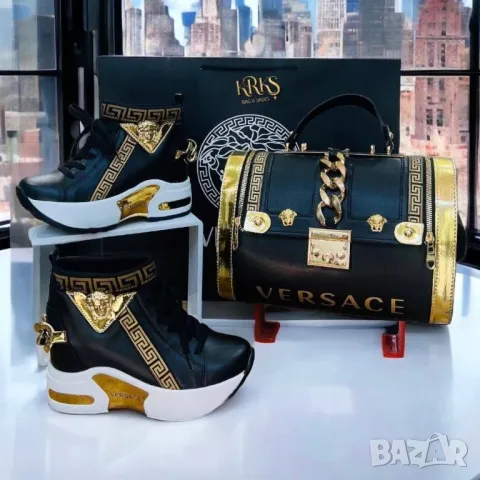 дамски маратонки на платформа versace , снимка 9 - Маратонки - 49064708